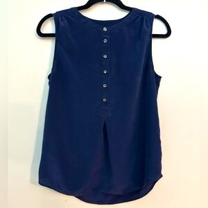 J. Crew Blue Sleeveless Blouse